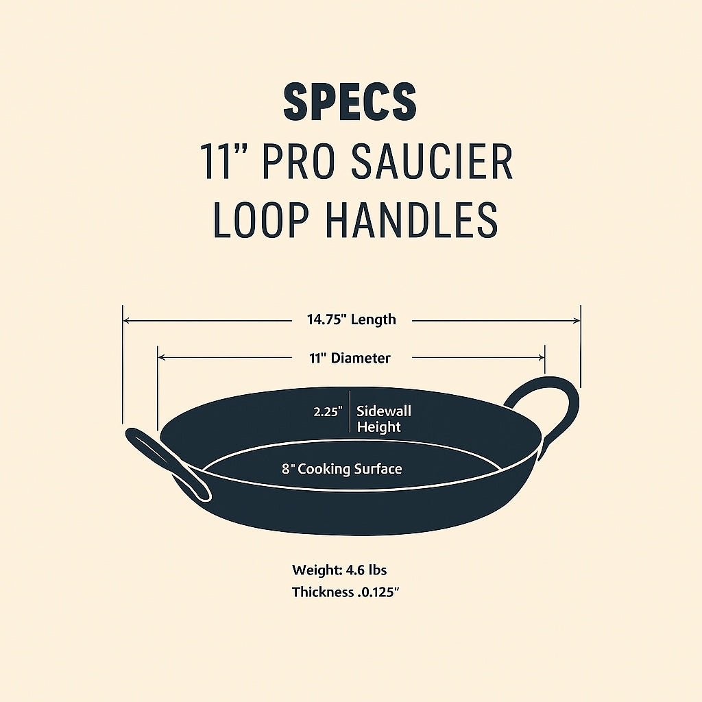 Specifications diagram 11" Loop Handles